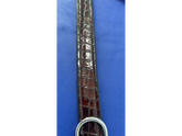 Patent Crocodile Leather Padded Dog Collars